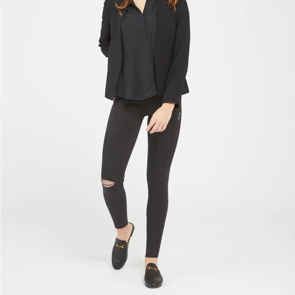 Spanx Distressed Skinny Jeans